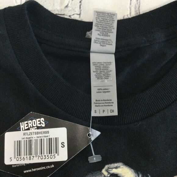 Gildan T-Shirt Unisex Size Small Color Black Hermit Led Zepplin Graphic Tee - Picture 4 of 8